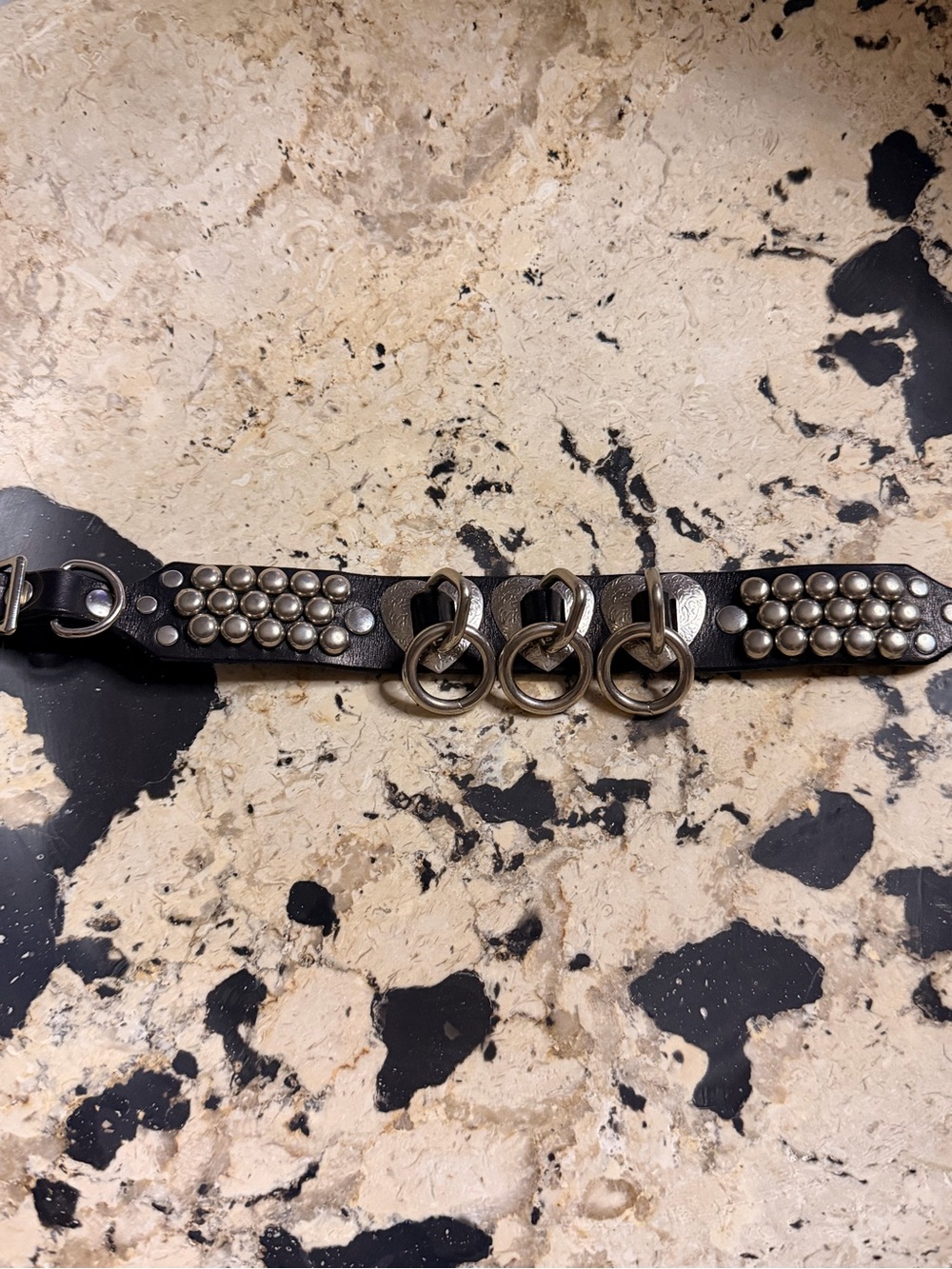 Black Studded custom Goth choker necklace